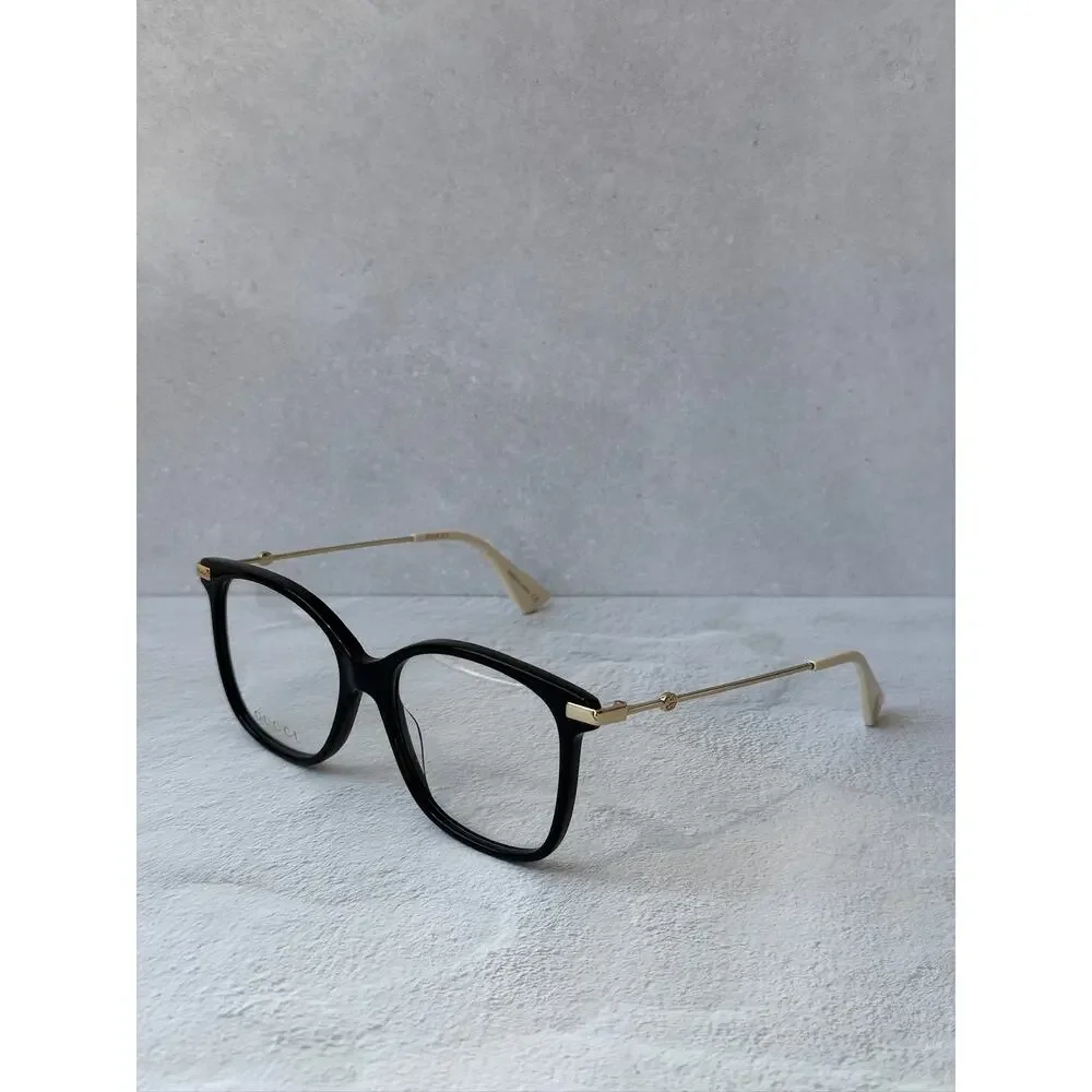 NEW Gucci GG0512O Square Eyeglasses Frames in Black Gold